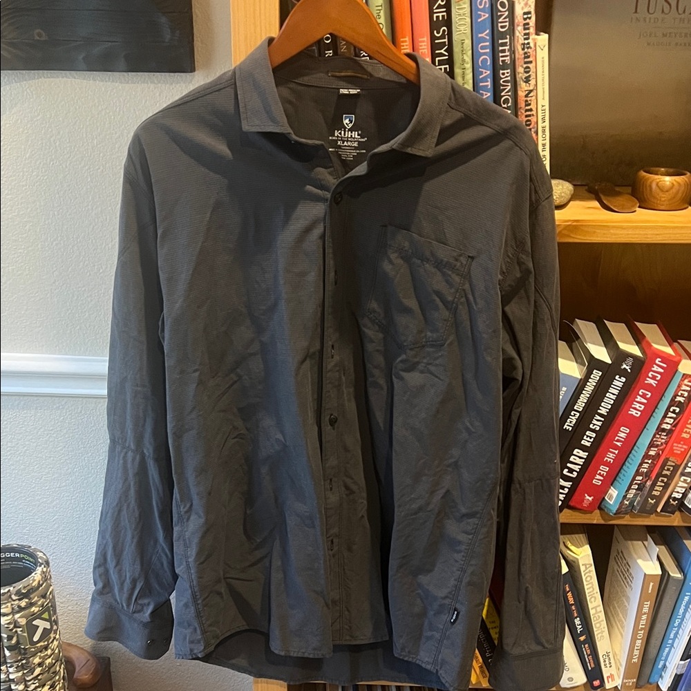 Kuhl Men's Dark Gray Button-Down Shirt